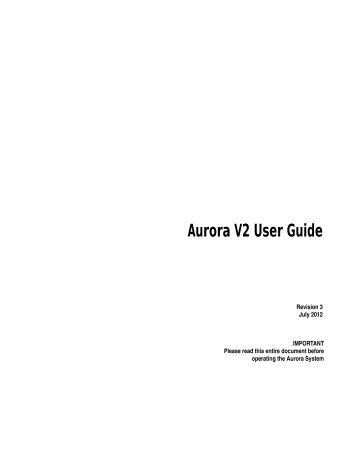 Aurora V2 User Guide