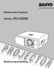 Bedienungsanleitung - SANYO - PLV-Z2000 - Deutsch.pdf