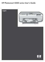 HP Photosmart 8200 series User's Guide - FTP Directory Listing - HP