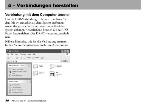 Benutzerhandbuch für Tascam DR-07