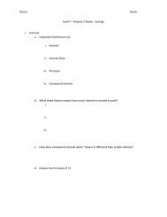 Name: Block: EverFi – Module 2 Notes - Savings I. Interest a ...