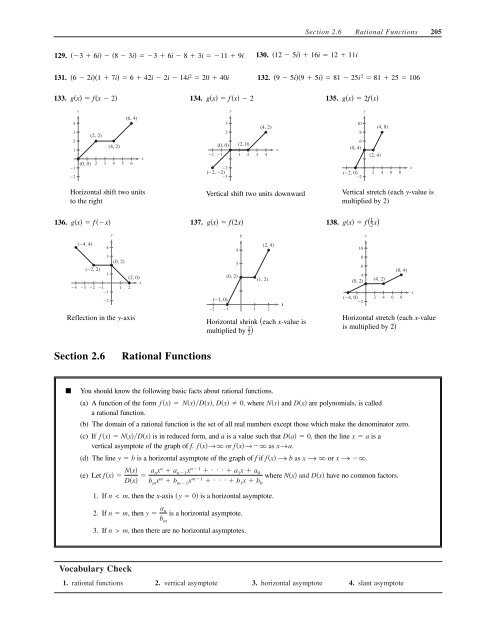 C H A P T E R 2 Polynomial and Rational Functions