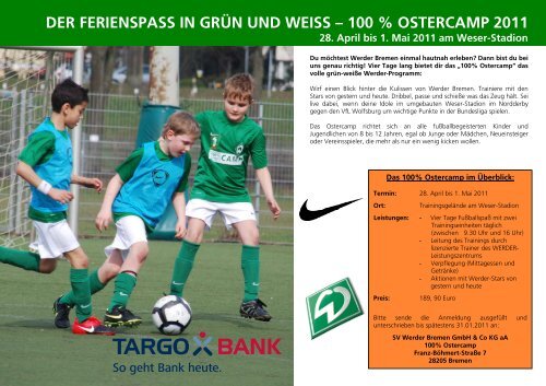 100 % OSTERCAMP 2011 - Werder Bremen