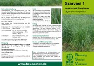 Szarvasi-Flyer - Bayerische Futtersaatbau GmbH