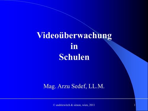 Videoüberwachung in Schulen