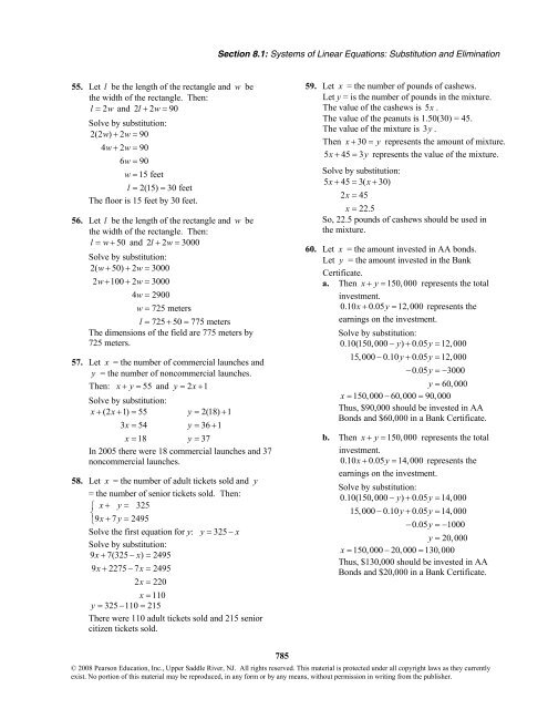 Chapter 8 Systems of Equations and Inequalities