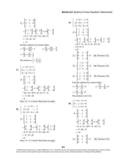 Chapter 8 Systems of Equations and Inequalities