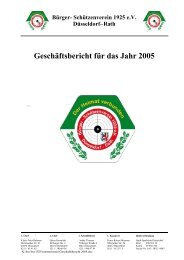 Geschaftsbericht 2005 - Bürger-Schützenverein Düsseldorf-Rath ...