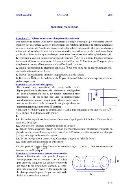 Induction magnétique - Webnode