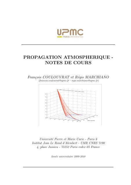 propagation atmospherique - notes de cours - Institut Jean le Rond ...