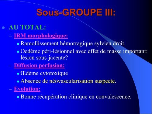 Sous-GROUPE III