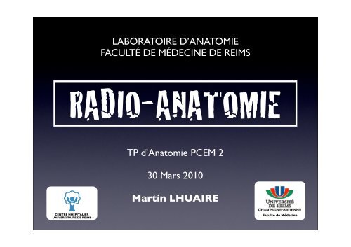 TP Radio-Anatomie PCEM2 Rappels techniques d'imagerie