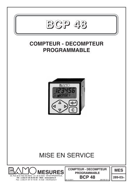 BCP 48 - BAMO Mesures SAS