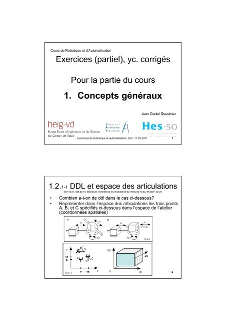 corrigés - HEIG-Vd