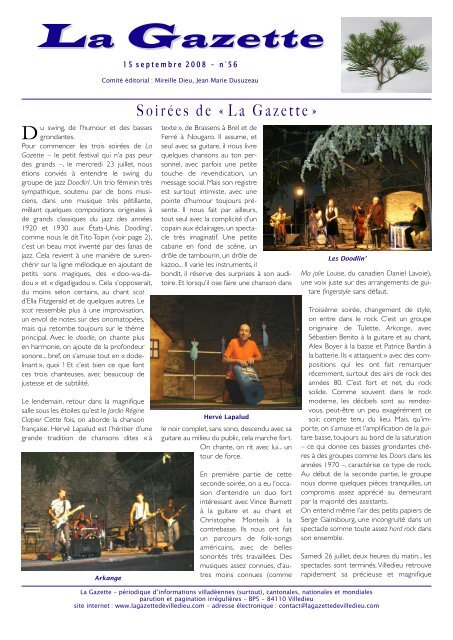 Hervé Lapalud - La Gazette de Villedieu