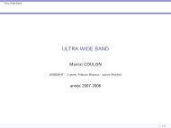 ULTRA WIDE BAND - Martial COULON - Enseeiht