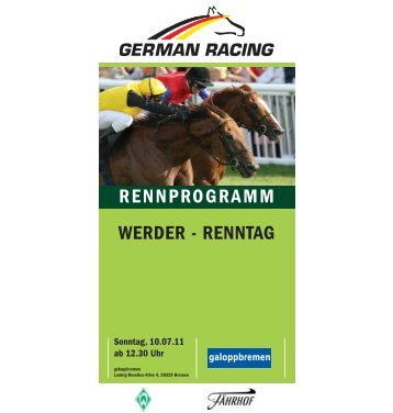 RENNPROGRAMM WERDER - RENNTAG - Werder Bremen