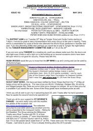 TAUNTON DEANE DISTRICT NEWSLETTER - Net