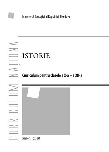 Istorie_Romana - Ministerul Educatiei al Republicii Moldova