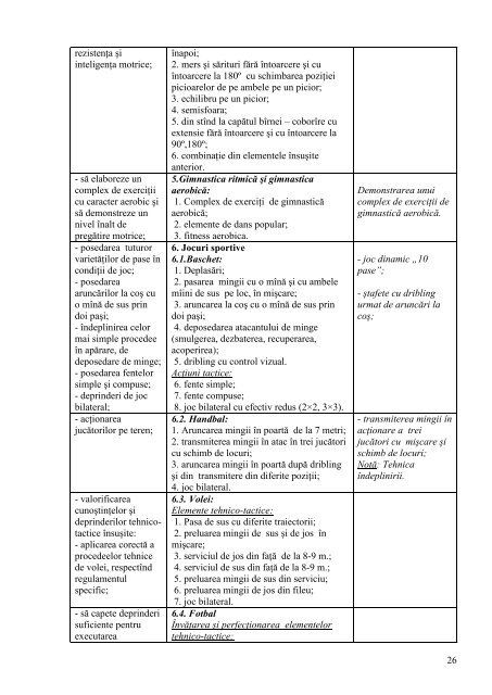 Educatie fizica_Curriculum - Ministerul Educatiei al Republicii ...