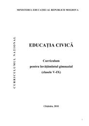 Educatie civica_Curriculum - Ministerul Educatiei al Republicii ...