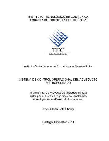 INSTITUTO TECNOLÓGICO DE COSTA RICA ESCUELA DE ...