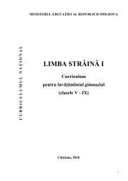 Limba straina_Curriculum - Ministerul Educatiei al Republicii Moldova