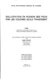 sollicitation. en flexion des pieux par les couches qu'ils ... - EPFL