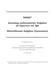 SMART Sammlung mathematischer Aufgaben als Hypertext mit TEX ...