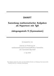 SMART Sammlung mathematischer Aufgaben als Hypertext mit TEX ...