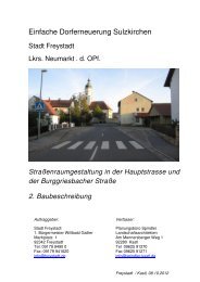 Einfache Dorferneuerung Sulzkirchen - Stadt Freystadt