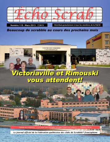 Victoriaville et Rimouski vous attendent! - Fédération québécoise ...
