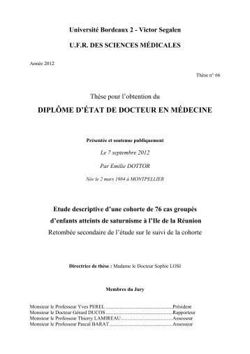 Thèse médicale - Med'Océan