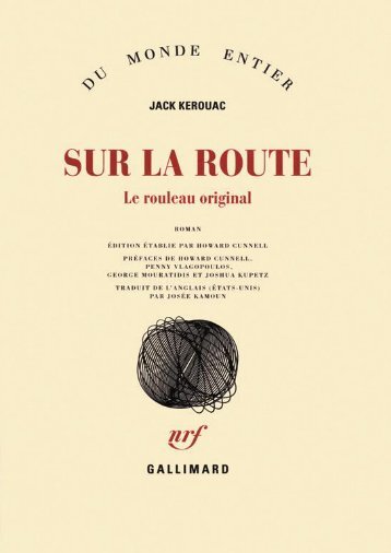 Sur la route-Le rouleau original