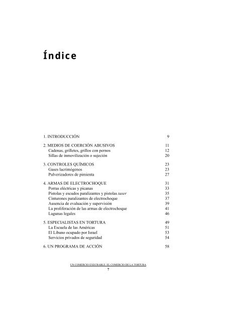 el comercio de la tortura - Cátedra Unesco de Derechos Humanos