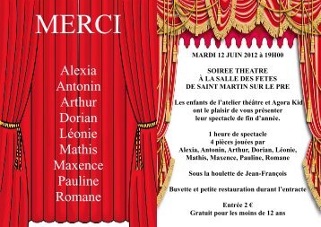 theatre flyer 2012 (Lecture seule)