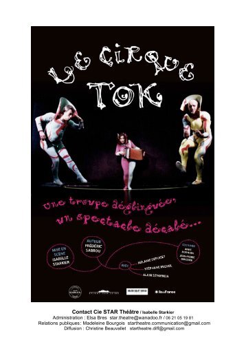 Le dossier de diffusion - Star Théâtre