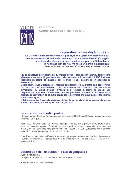 Exposition « Les déglingués - Ville de Reims