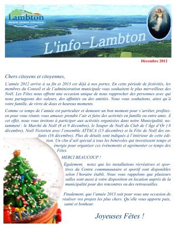 Déc.. 2012, v2 - Municipalité de Lambton