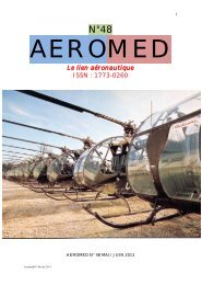 Le lien aéronautique ISSN : 1773-0260 - aeromed