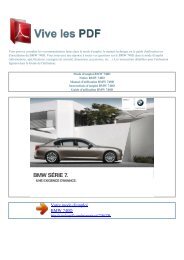 Manuel d'utilisation BMW 740D - VIVE LES PDF