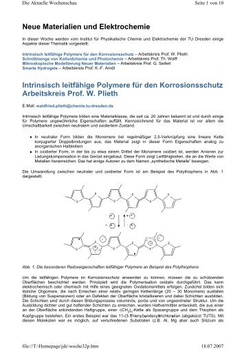 Intrinsisch leitfähige Polymere für den Korrosionsschutz