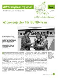 BUNDmagazin, Ausgabe 04/2011 - BUND Hamburg