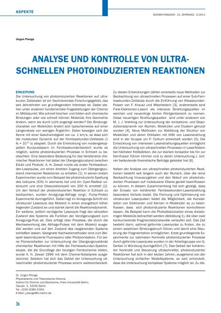 BuMa_2011_02 - Deutsche Bunsengesellschaft für Physikalische ...