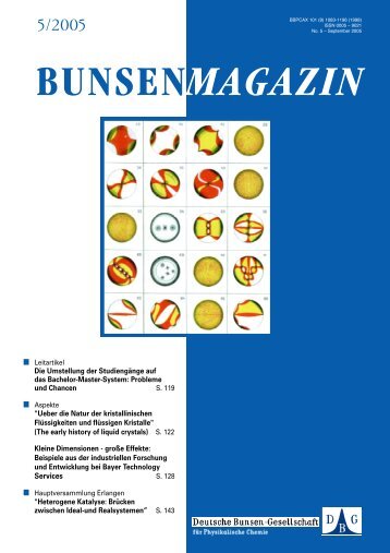 BuMa_2005_05 - Deutsche Bunsengesellschaft für Physikalische ...