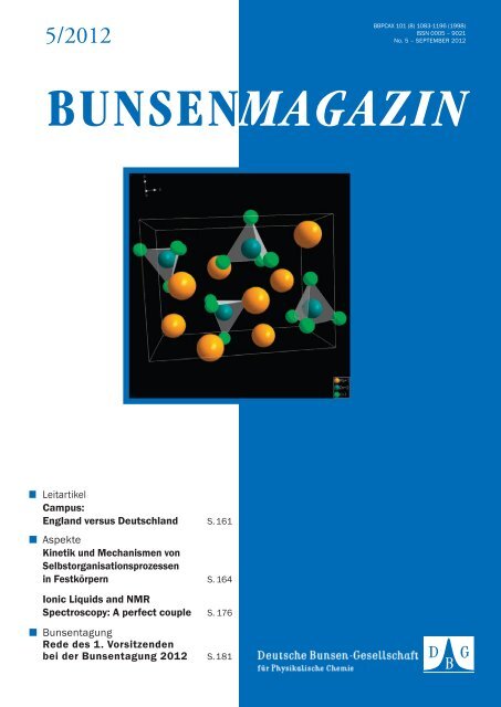 BuMa_2012_05 - Deutsche Bunsengesellschaft für Physikalische