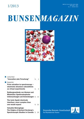 bunsenmagazin - Deutsche Bunsengesellschaft für Physikalische ...