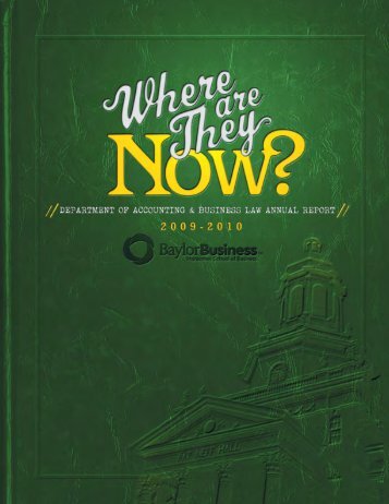 Where are They Now? - Baylor University