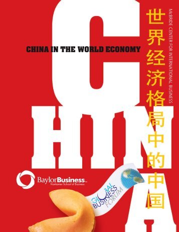 CHINA IN THE WORLD ECONOMY - Baylor University