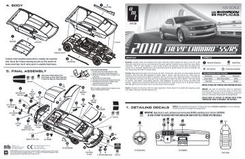 AMT742 2010 Camaro Coupe Instruction Sheet ... - Model Cars